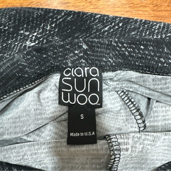 Clara Sun woo Black Patterned Leggings - Picture 6 of 10